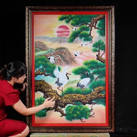 Luc Yen Gemstone Paintings: Pictures Made of Crushed Precious Stone